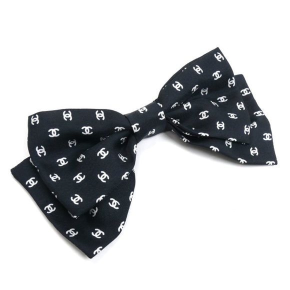 CHANEL Black Logo Barette - Picture 1 of 5
